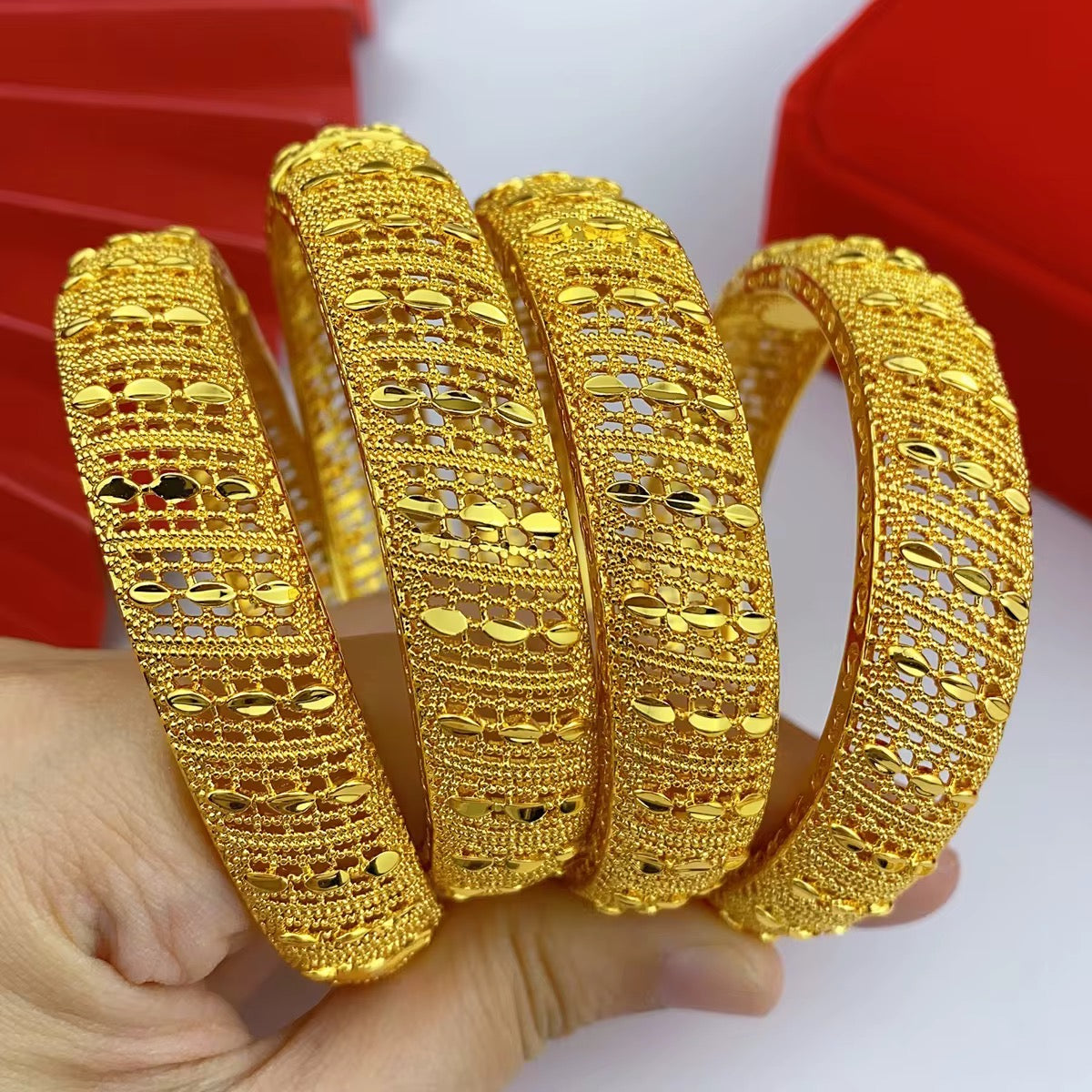 24K Gold Plated Indian Style Bracelet