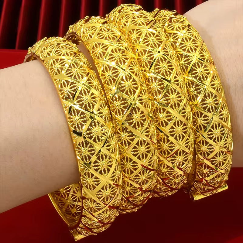 24K Gold Plated Indian Style Bracelet