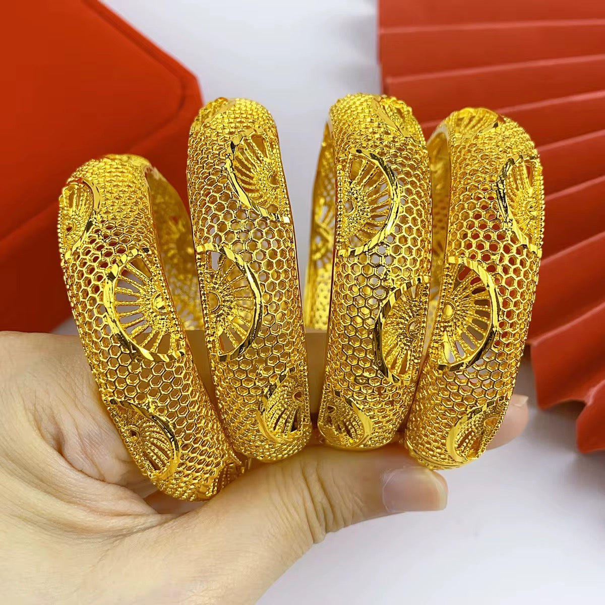 24K Gold Plated Indian Style Bracelet
