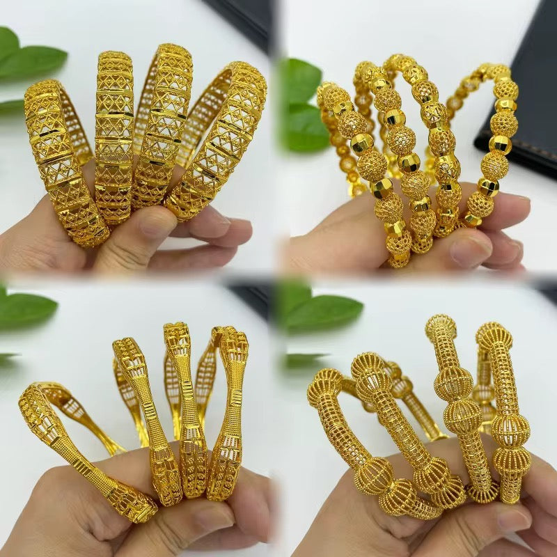 24K Gold Plated Indian Style Bracelet