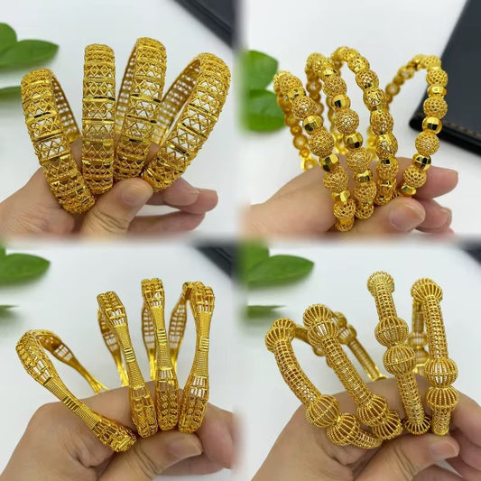 24K Gold Plated Indian Style Bracelet